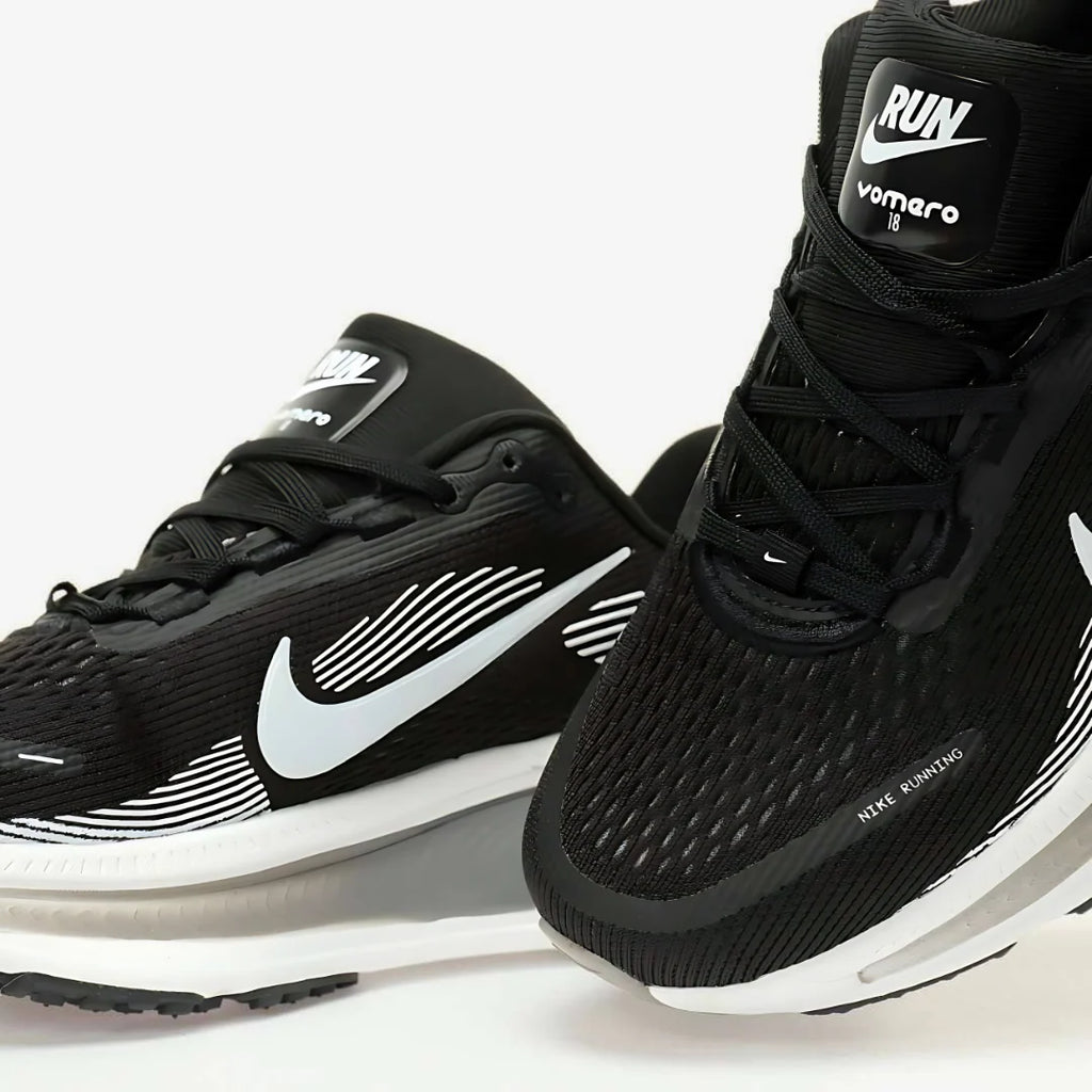 Nike Vomero 18 Preto Branco Cinza