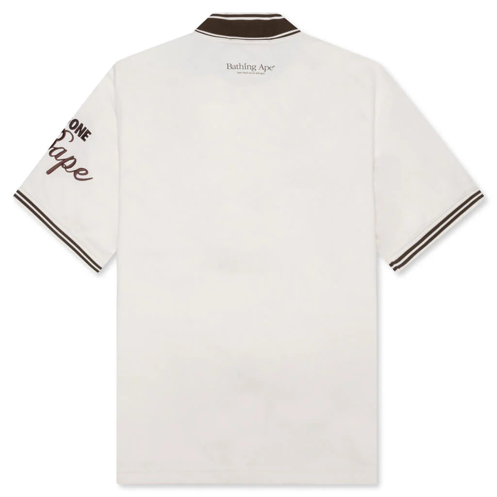 Baseball Jersey S S Shirt Ivory