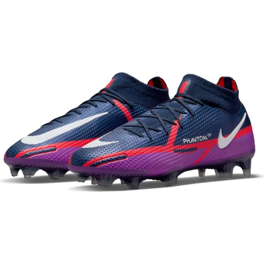 Nike Phantom GT2 Elite FG Firm Ground Soccer Cleats Navy White Purple