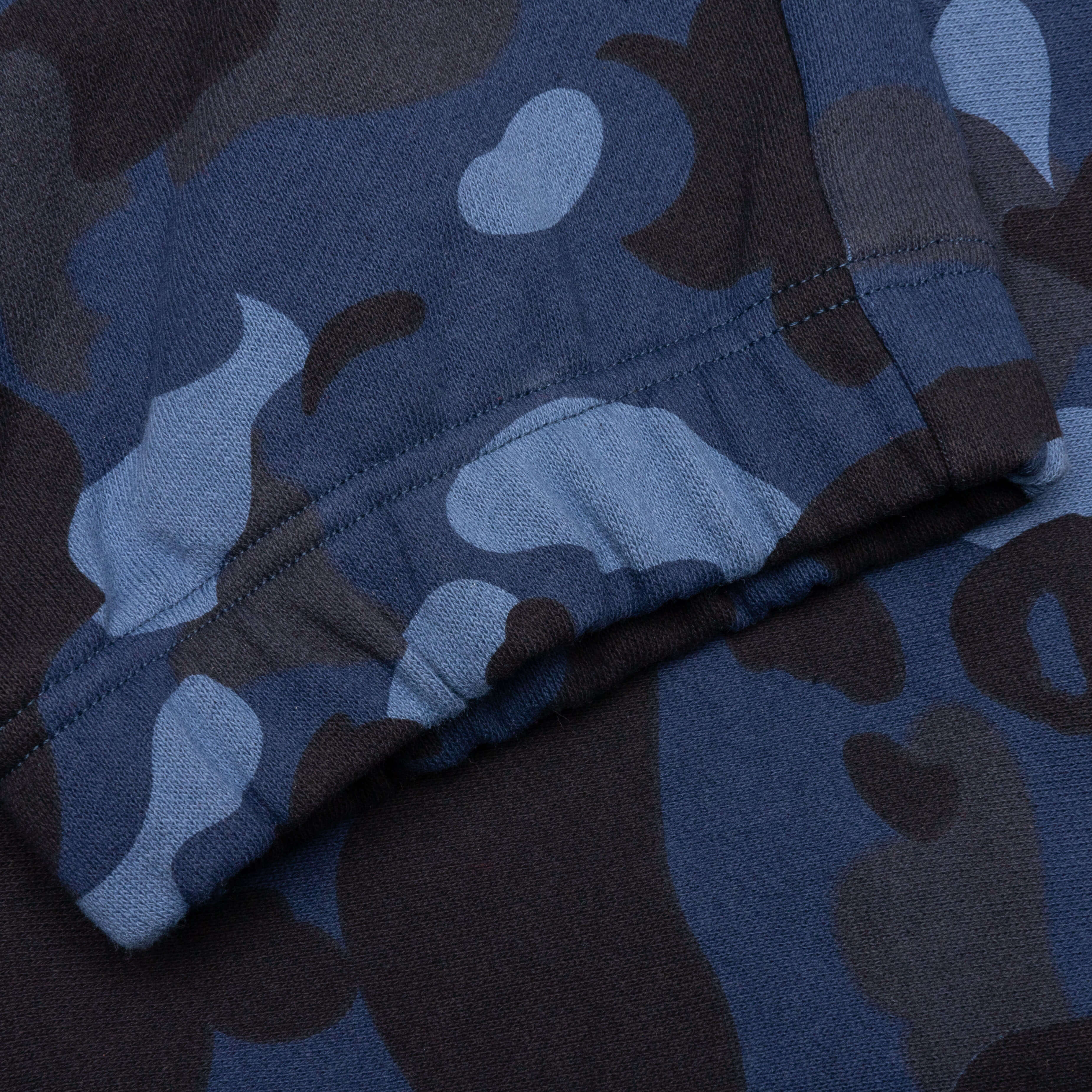 Color Camo Wide Fit Sweat Pants Navy
