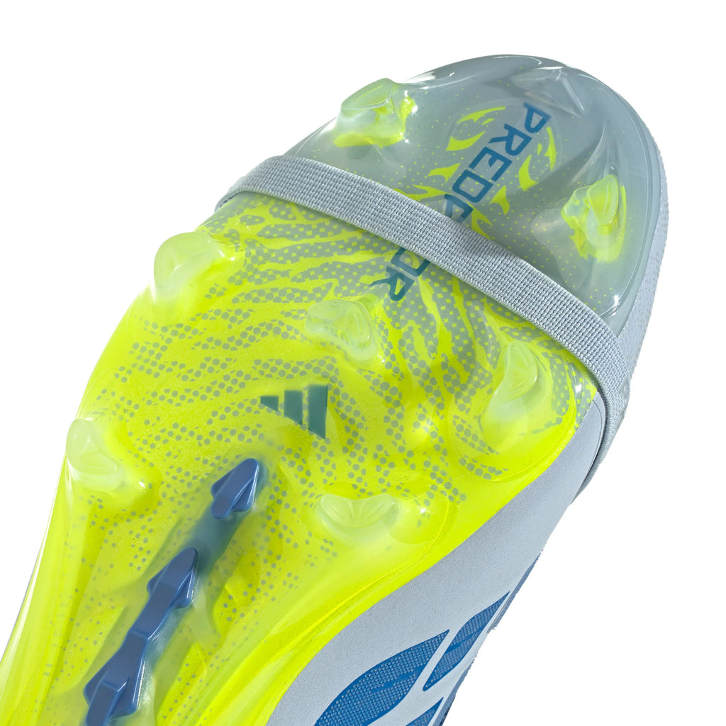adidas Predator Elite Fold Over Tongue FG Firm Ground Mens Soccer Cleats Sky Blue Yellow