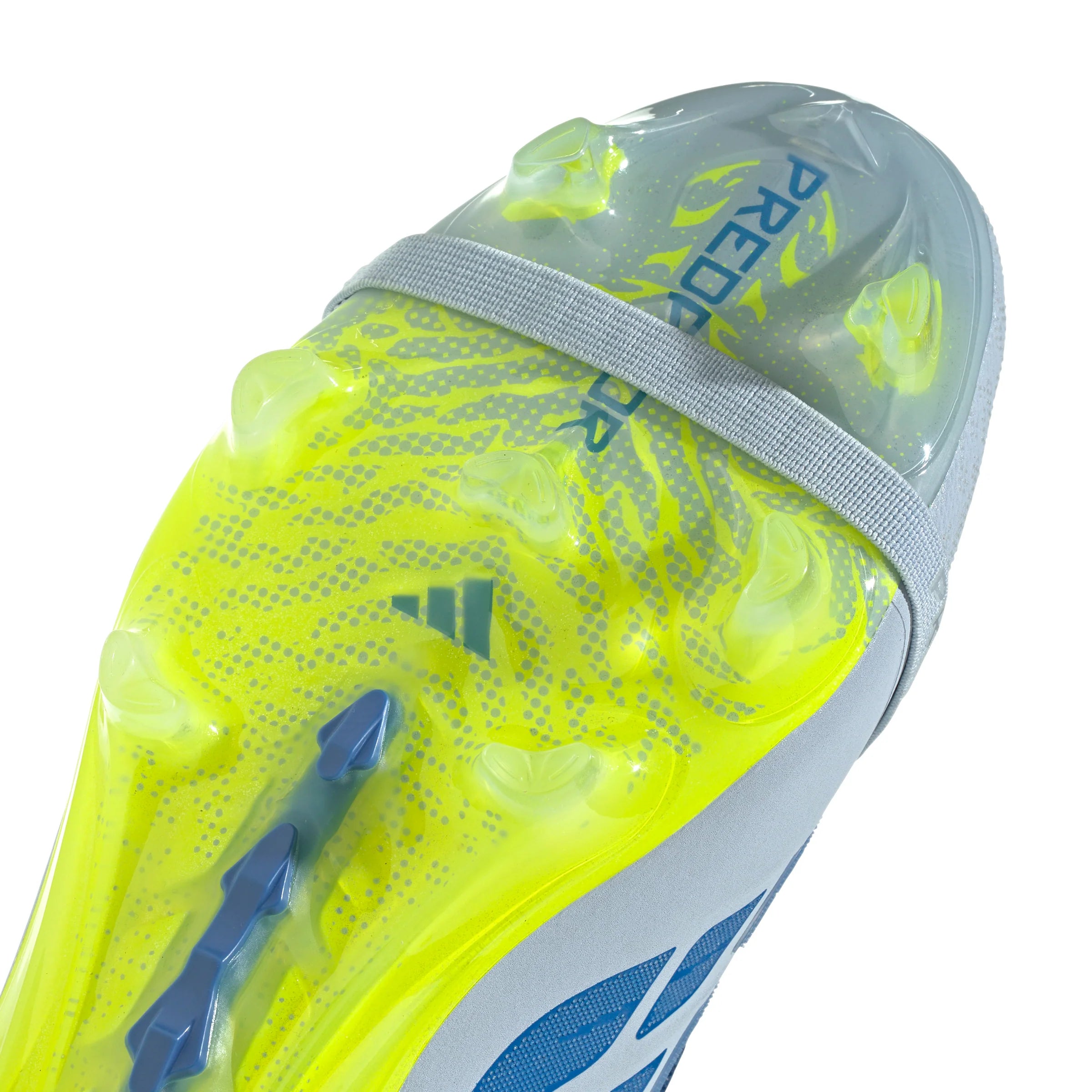 adidas Predator Elite Fold Over Tongue FG Firm Ground Mens Soccer Cleats Sky Blue Yellow
