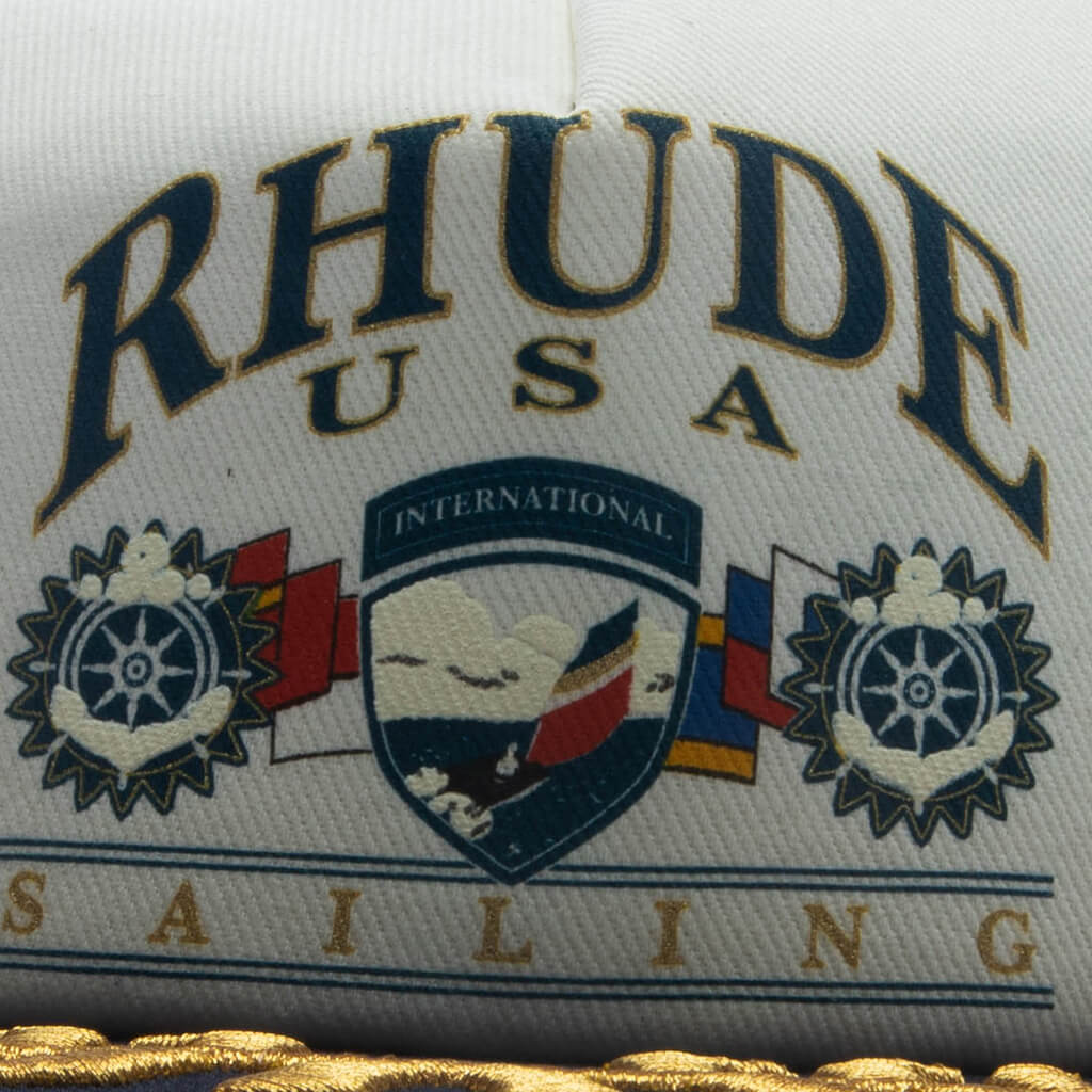 USA Sailing Icon Trucker Hat Navy White