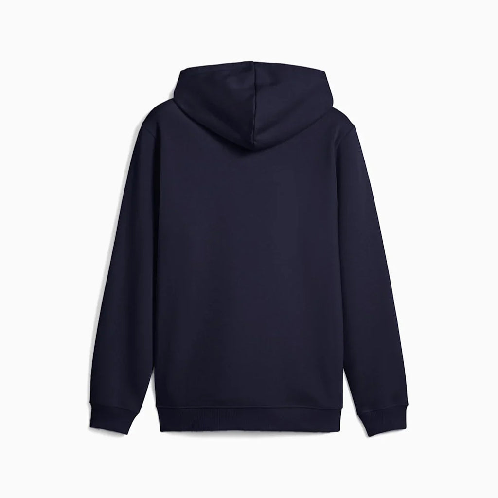 PUMA Manchester City FTBL Ess Mens Soccer Hoodie FL Navy Light Blue