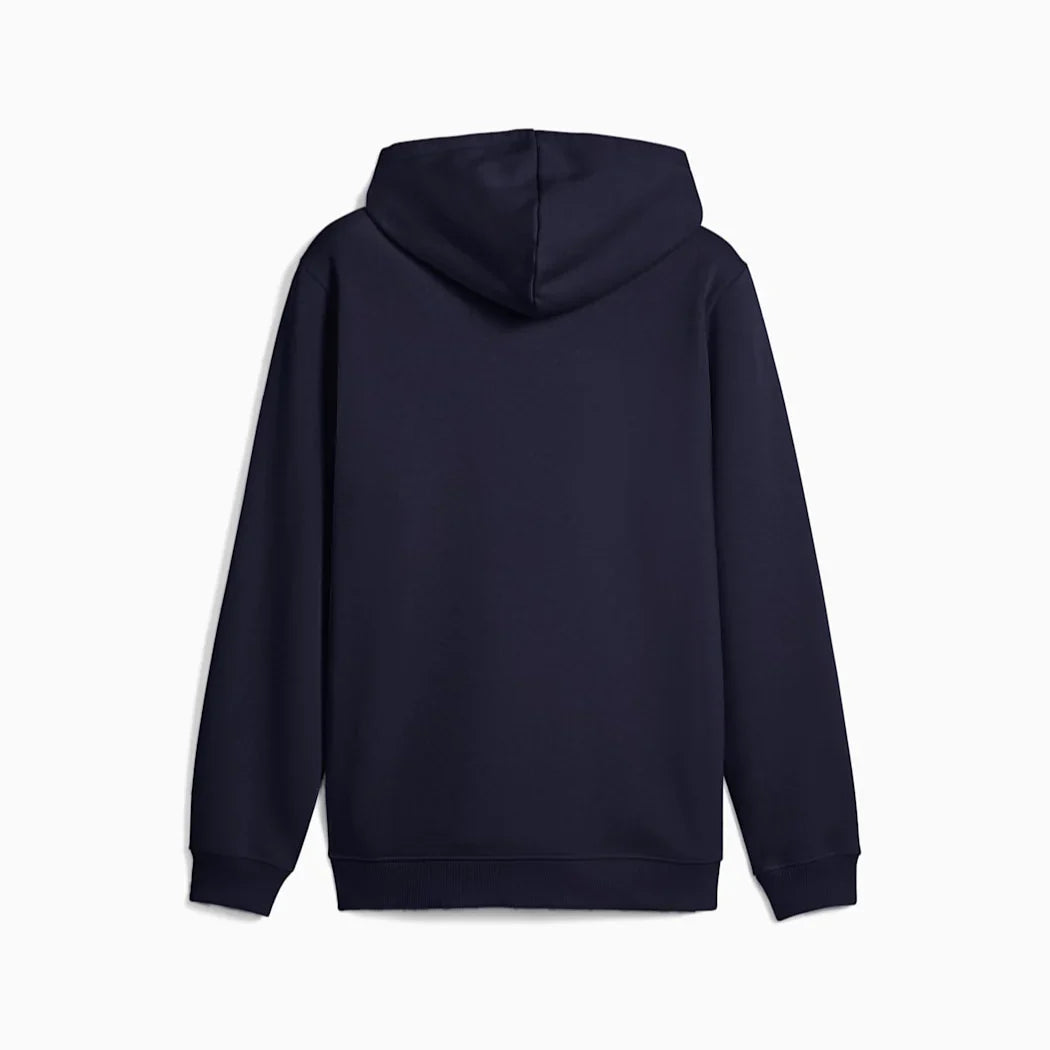 PUMA Manchester City FTBL Ess Mens Soccer Hoodie FL Navy Light Blue