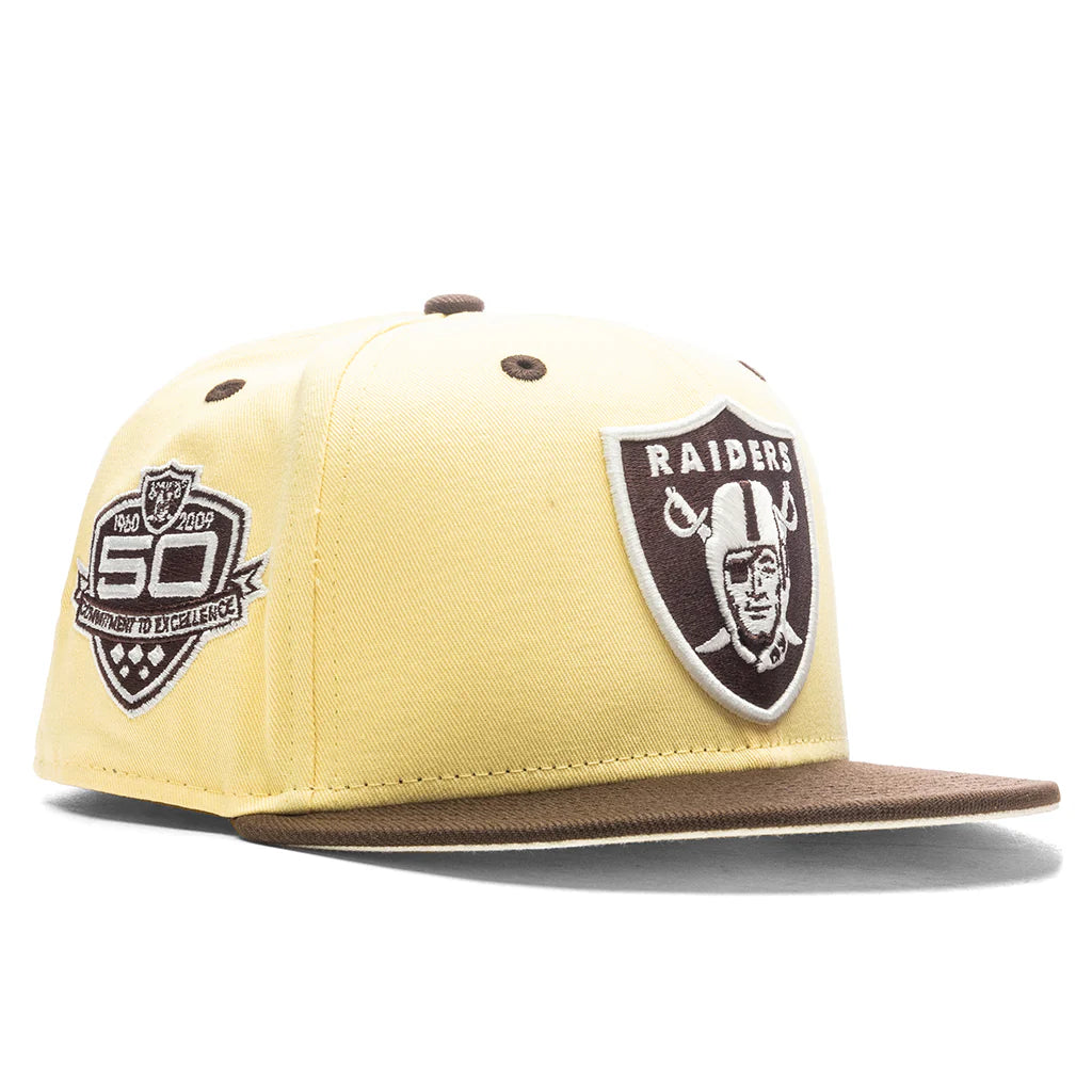 Feature x New Era 59FIFTY Fitted Las Vegas Raiders Soft Yellow Walnut