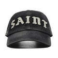 6 Panel Saint Cap Black
