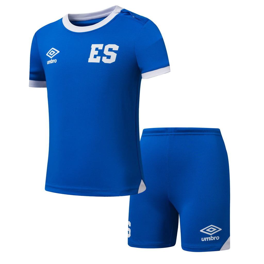 Umbro Salvador Home Youth Soccer Mini Kit 26 Royal White