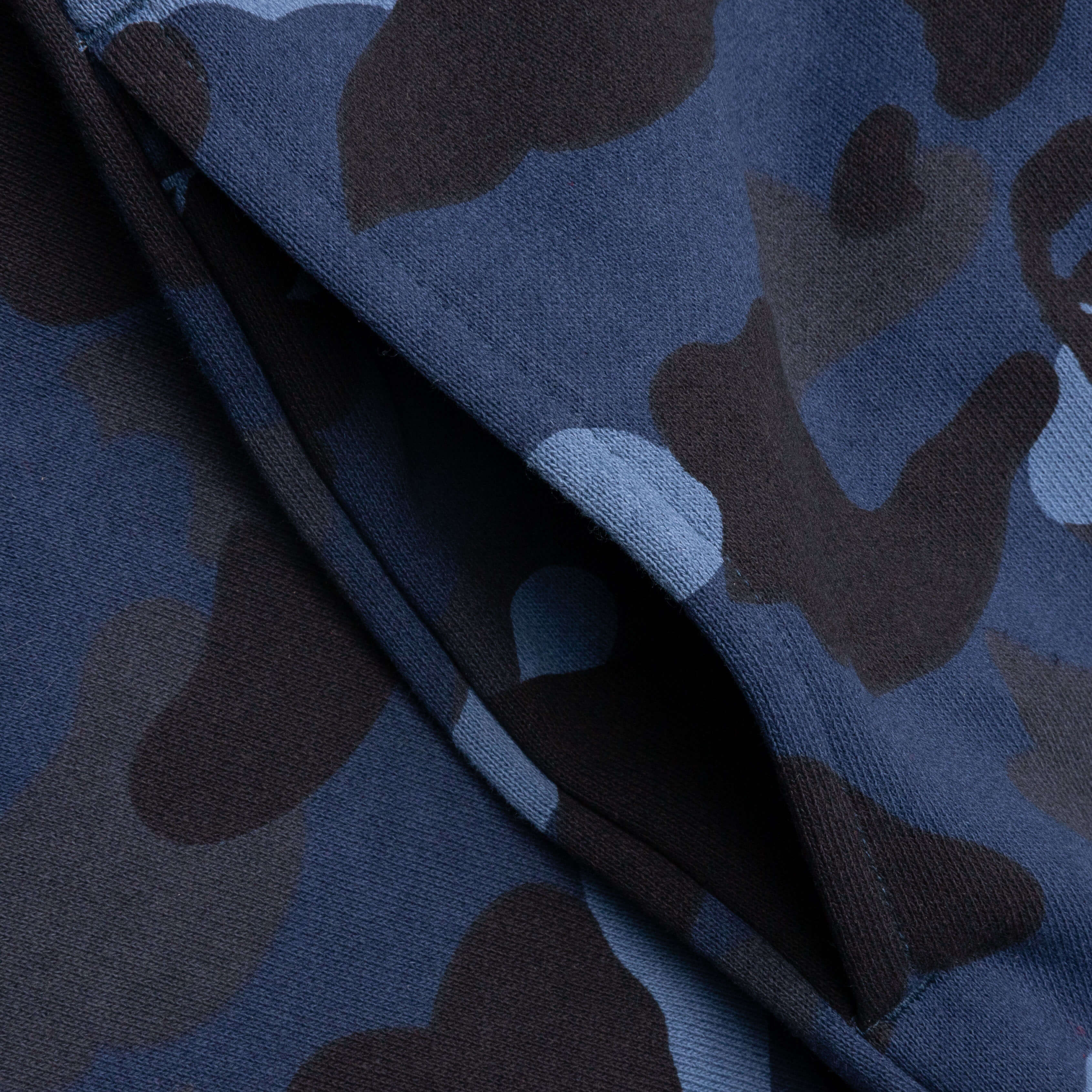 Color Camo Wide Fit Sweat Pants Navy