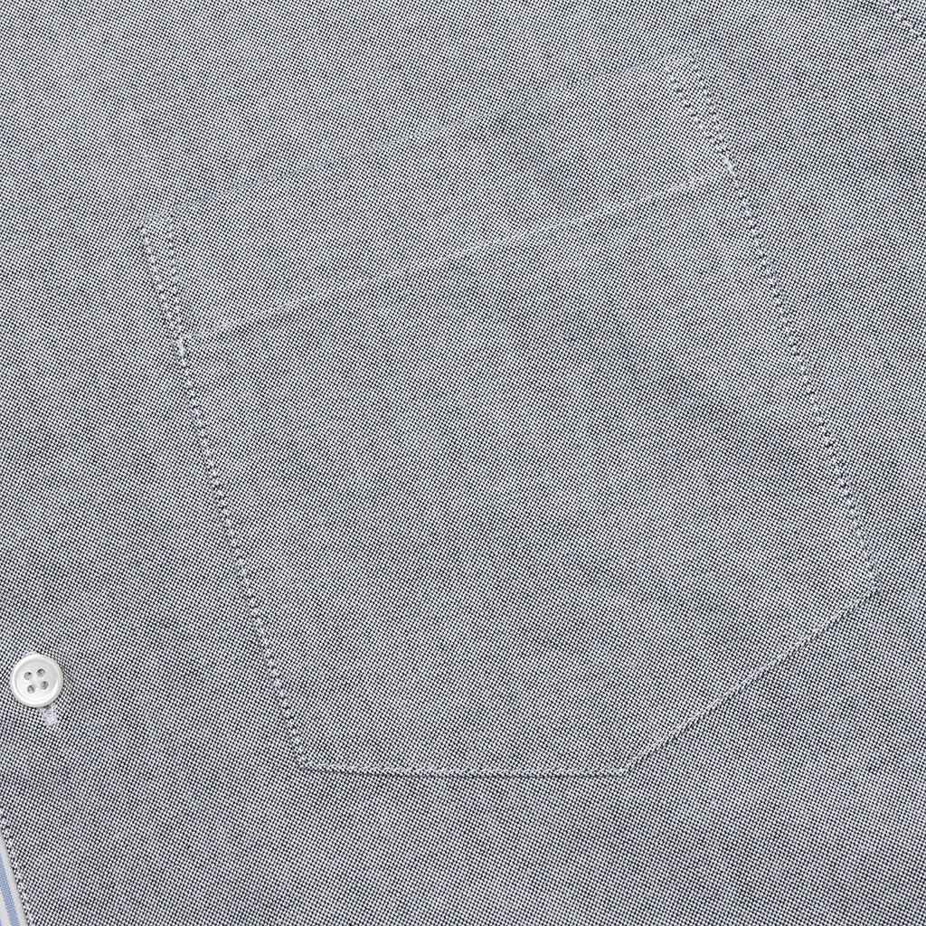Classic Fit Patchwork Shirt Light Blue Grey
