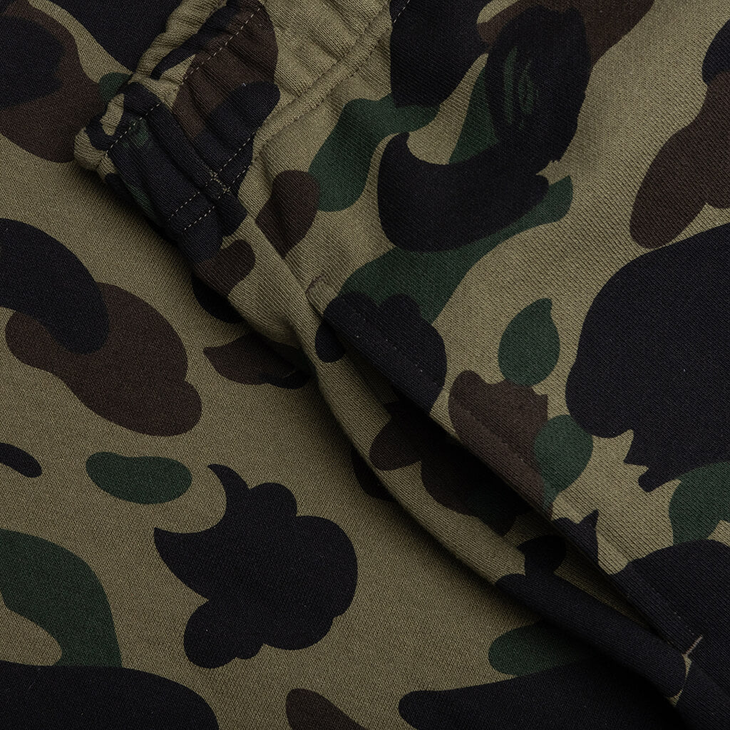 1ST Camo Shark Regular Fit Sweat Shorts Green