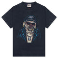 Oct Biker Dog Tee Vintage Black