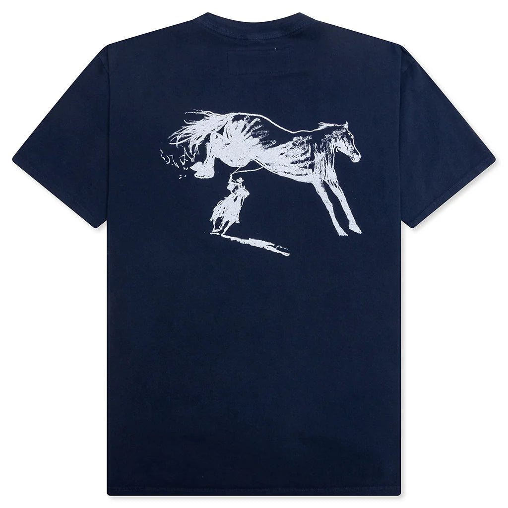After All Is Said T Shirt Washed Navy