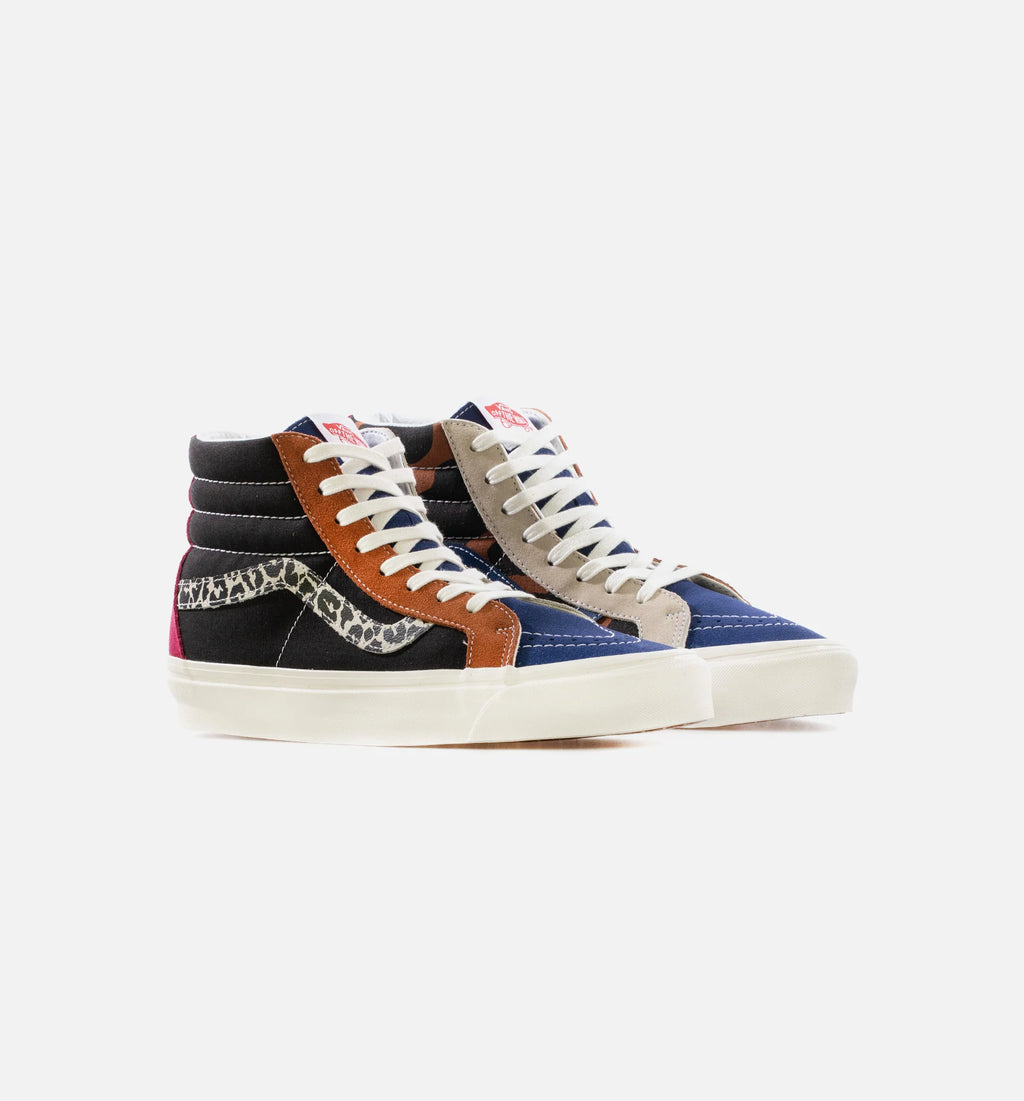 SK8 Hi 38 DX Animal Mix Mens Skate Shoe Animal Mix Black
