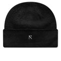 Textured Knit Beanie Jet Black