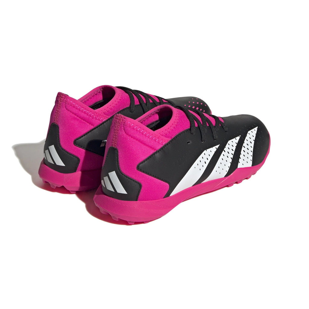 adidas Predator Accuracy3 TF Youth Turf Soccer Cleats Black White Shock Pink