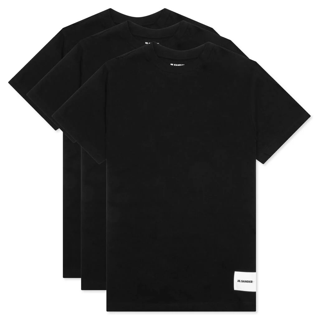 T Shirt 3 Pack Black