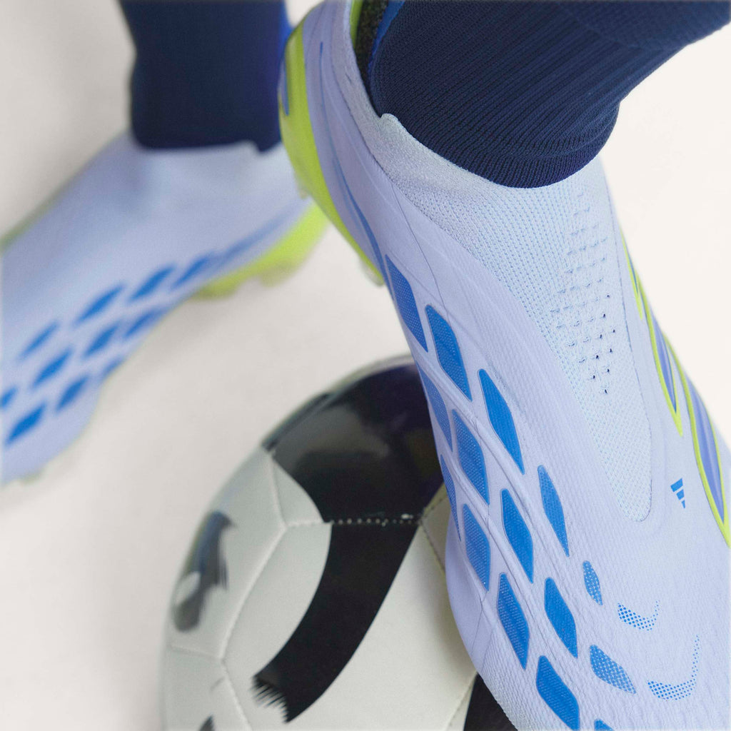 adidas Predator Elite Laceless FG Firm Ground Mens Soccer Cleats Sky Blue Yellow