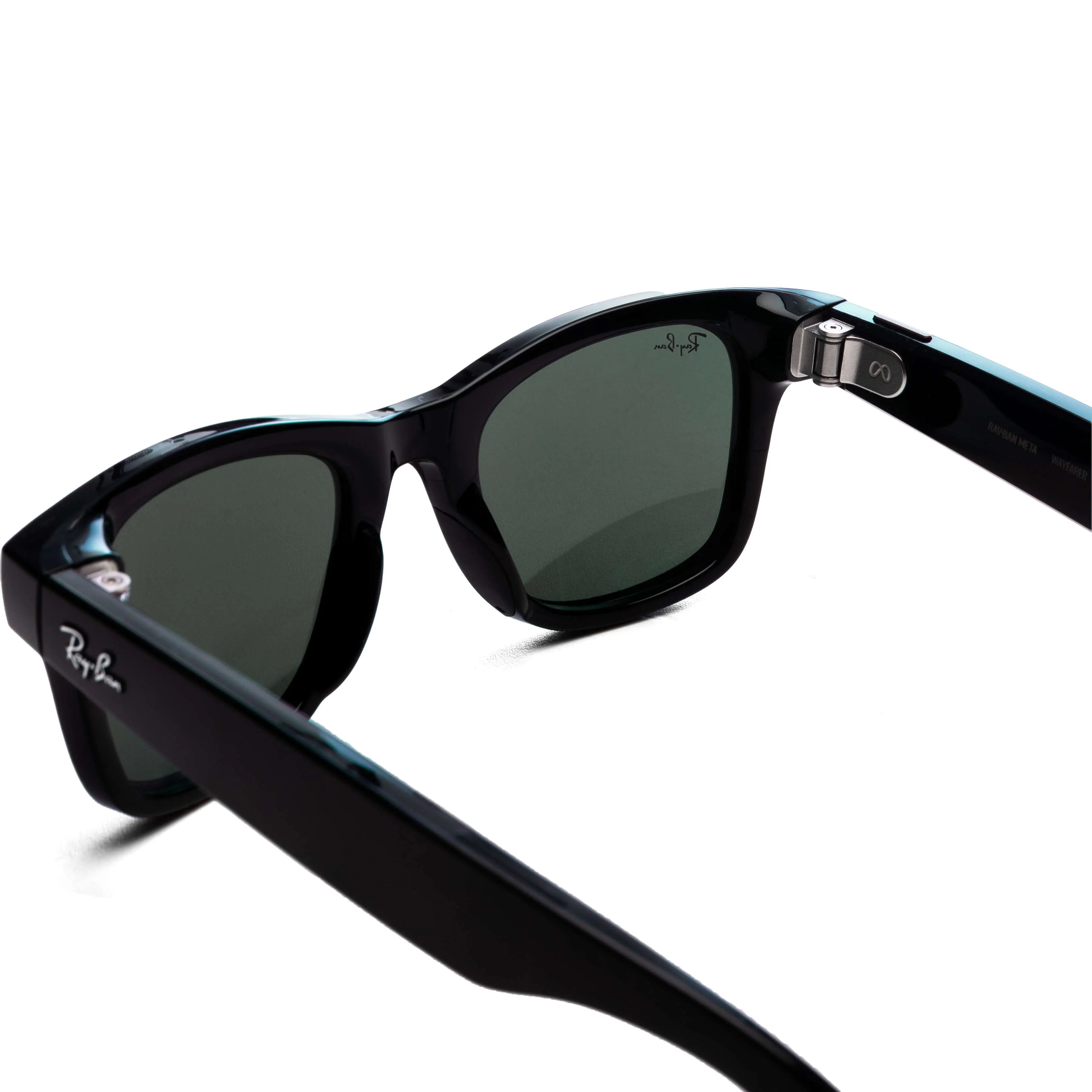 Meta Wayfarer Gen 2 Shiny Black G 15 Green