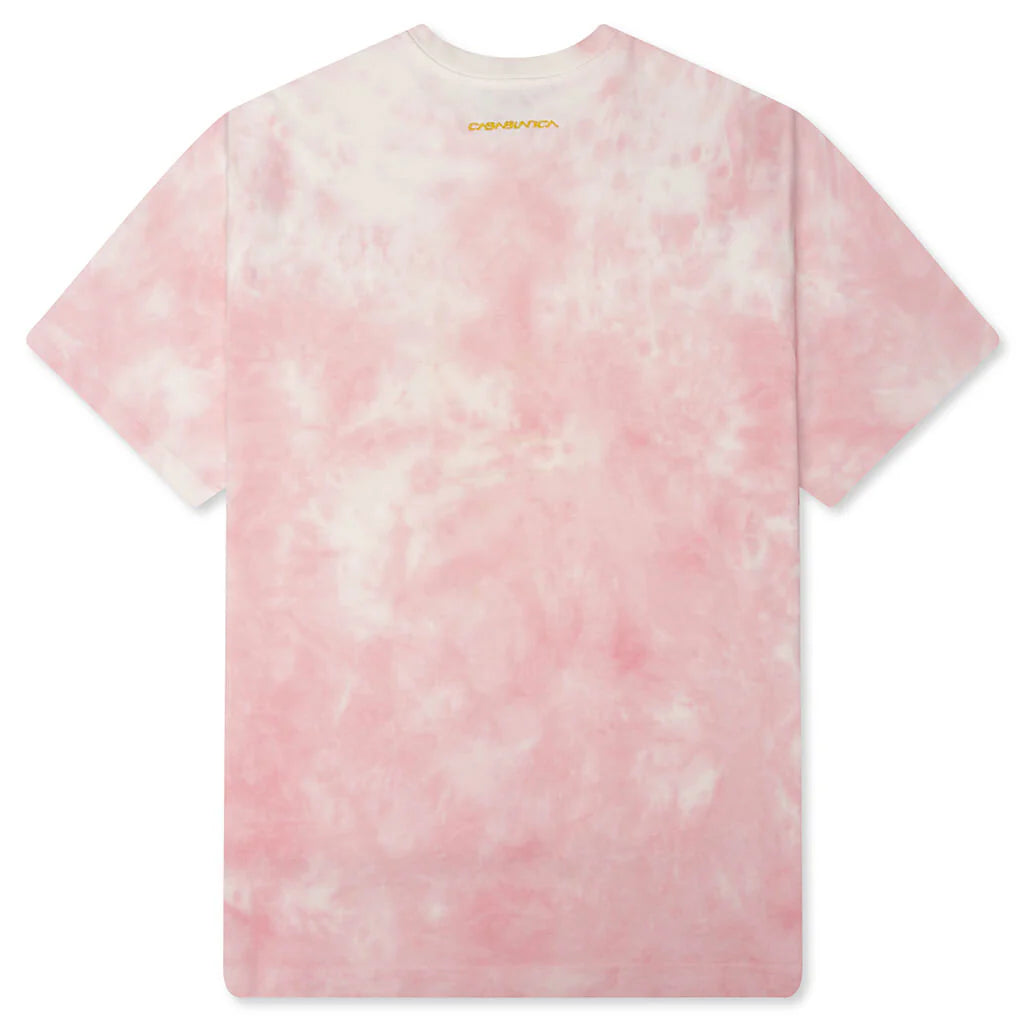 Tie Dye Smiley Oversized T Shirt Tie Dye Pink