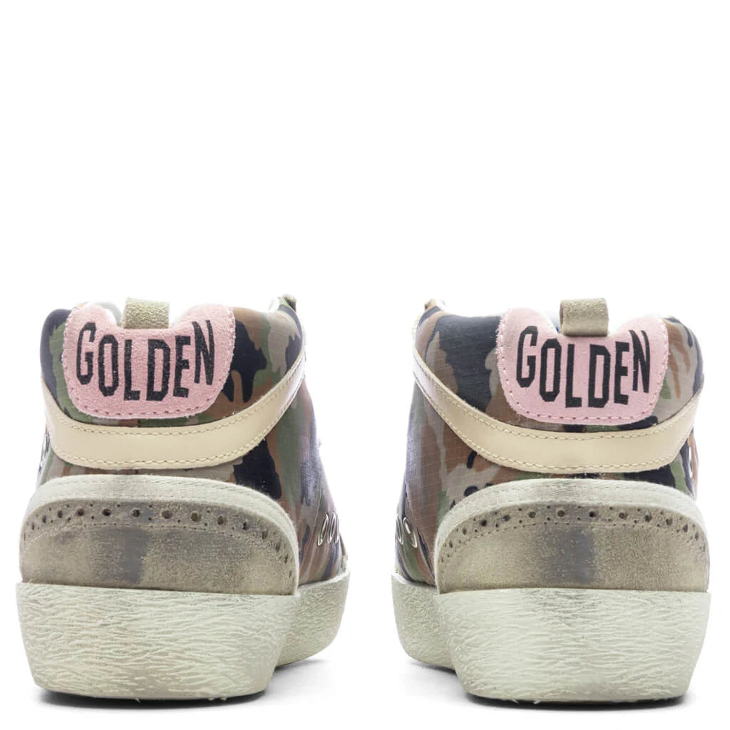 Womens Mid Star Green Camouflage Taupe Black