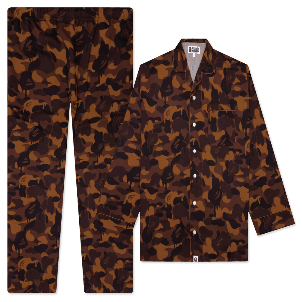 Valentine Chocolate Camo Pajamas Brown