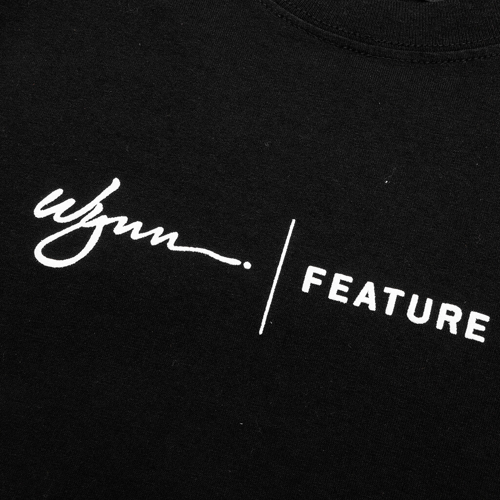 Feature x Wynn Logo Lock Up L S Tee Black
