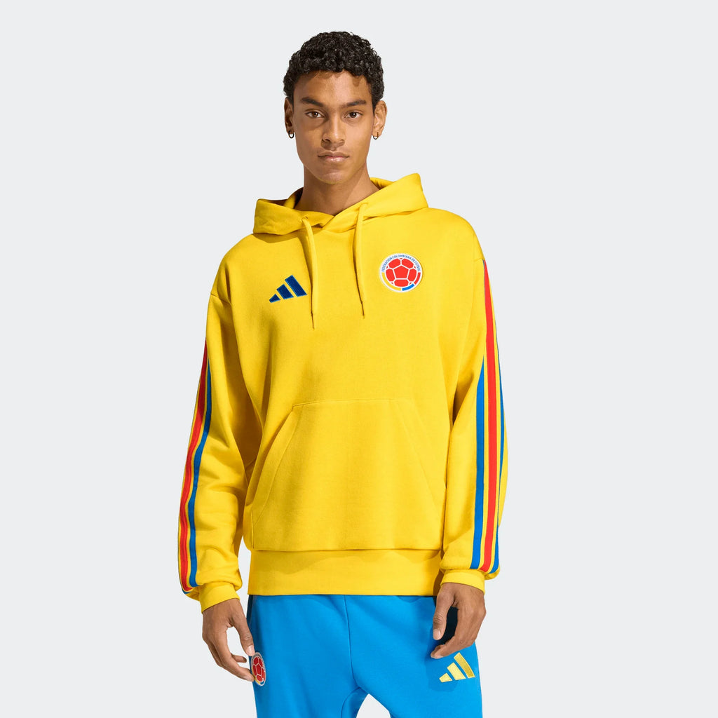 adidas Colombia DNA Soccer Fleece Hoodie Yellow