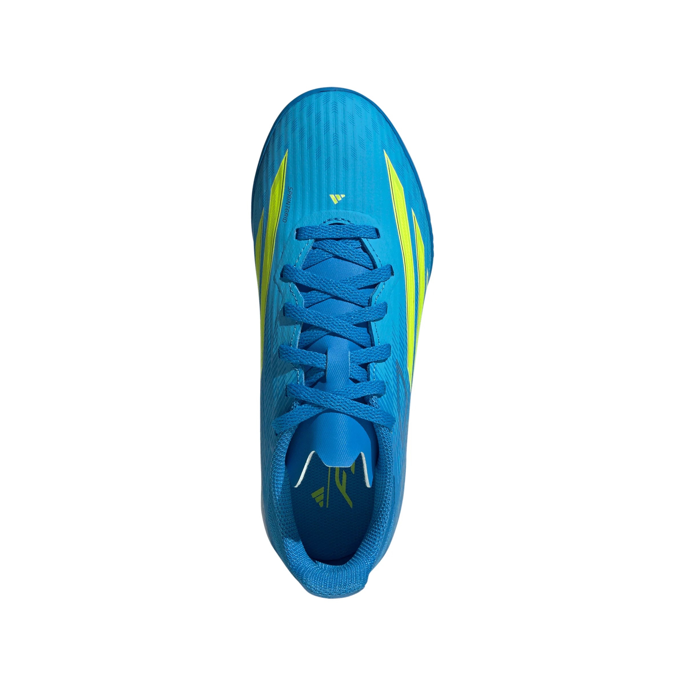 adidas F50 League TF Turf Youth Soccer Cleats Blue Yellow Aqua