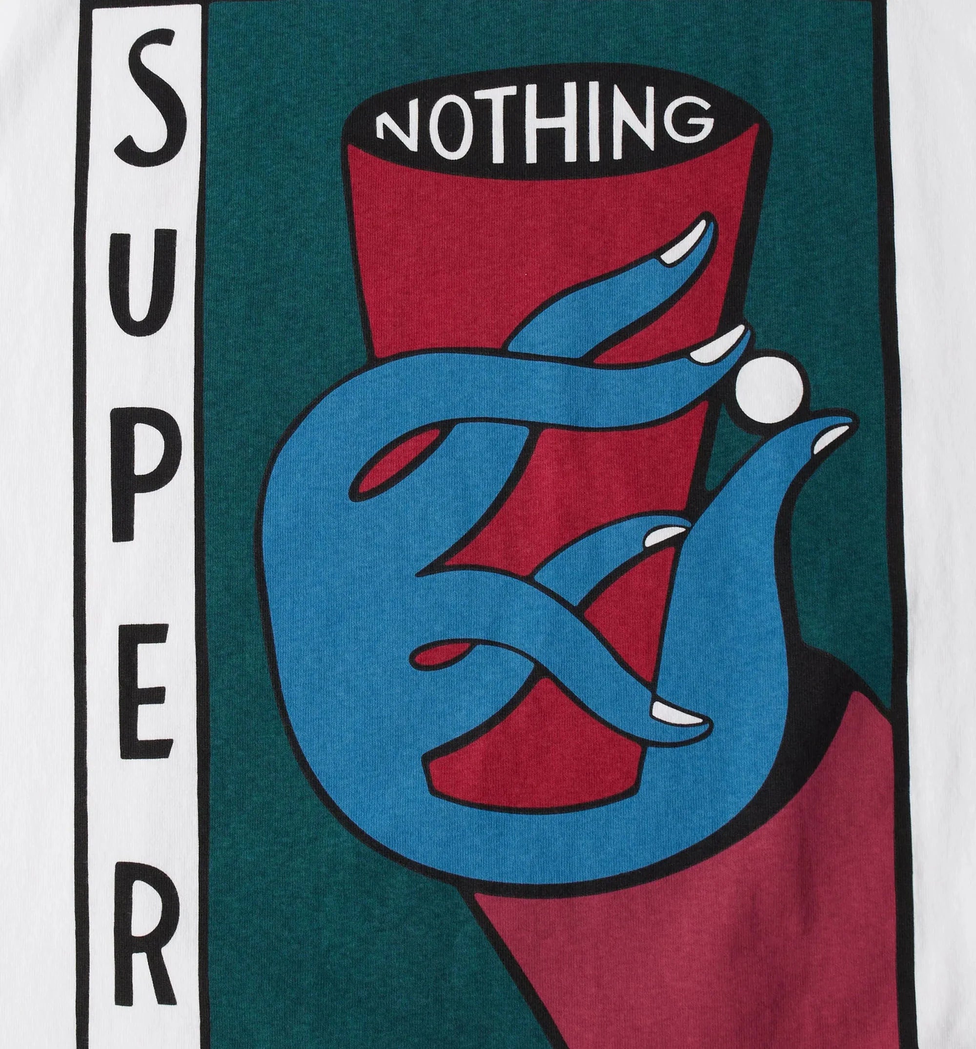 Super Nothing Mens Short Sleeve Shirt White