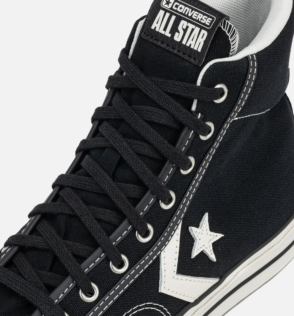Star Player 76 High Top Mens Lifestyle Shoe Black Vintage White
