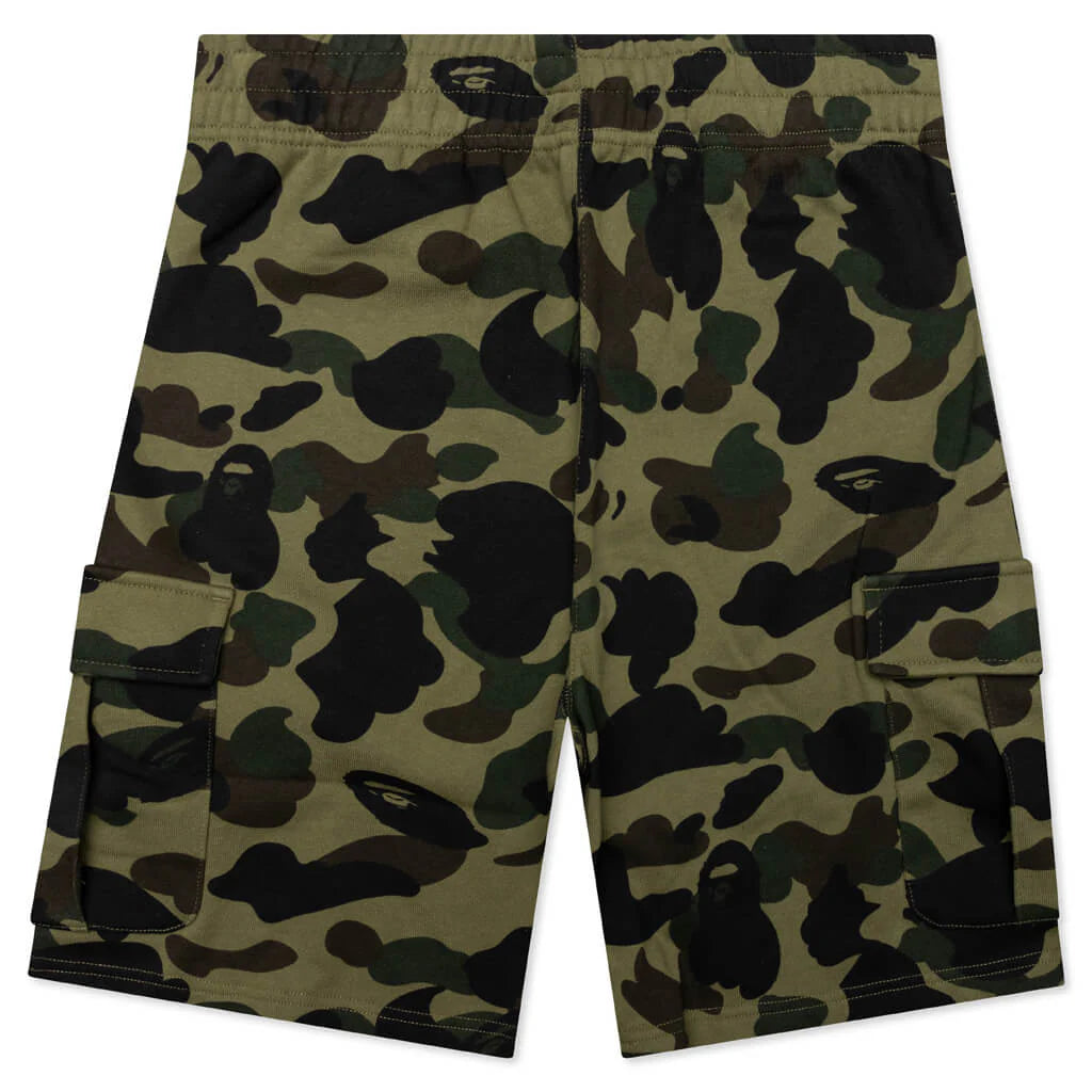 1st Camo 6 Pocket Sweat Shorts Green