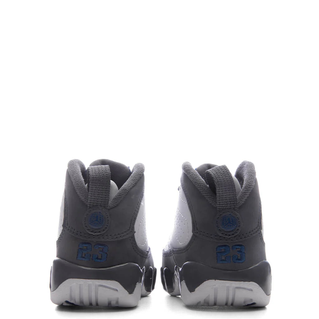 Air Jordan 9 Retro Flint Grey TD White French Blue Flint Grey