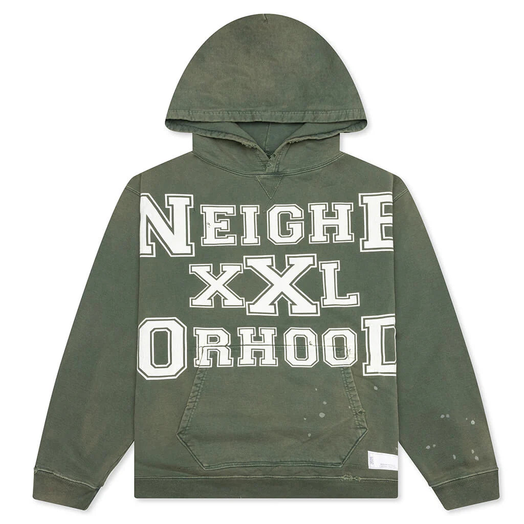 Savage Sweat Hoodie L S Green