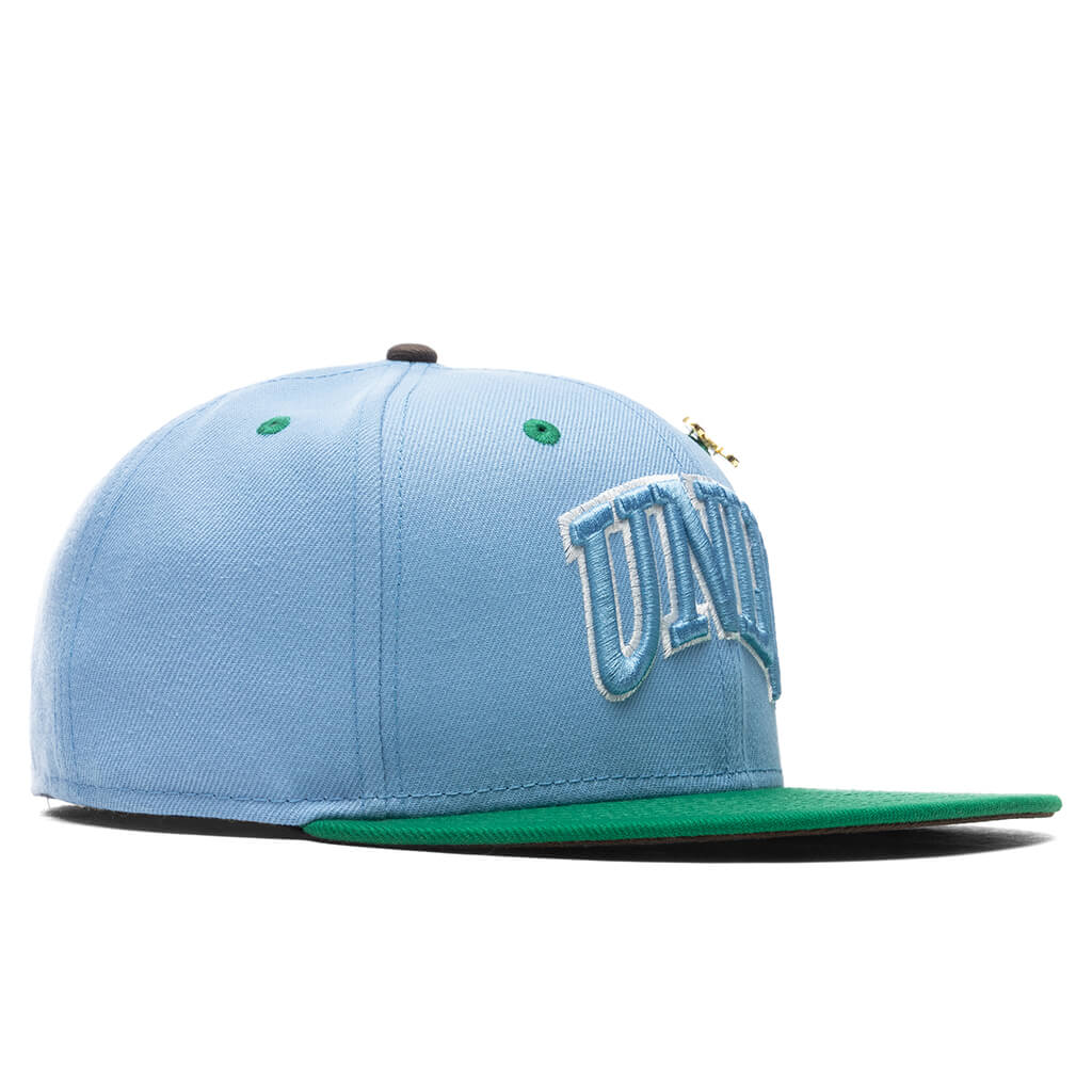 Feature x New Era Earth 59FIFTY UNLV Rebels Birdseye Blue Kelly Green