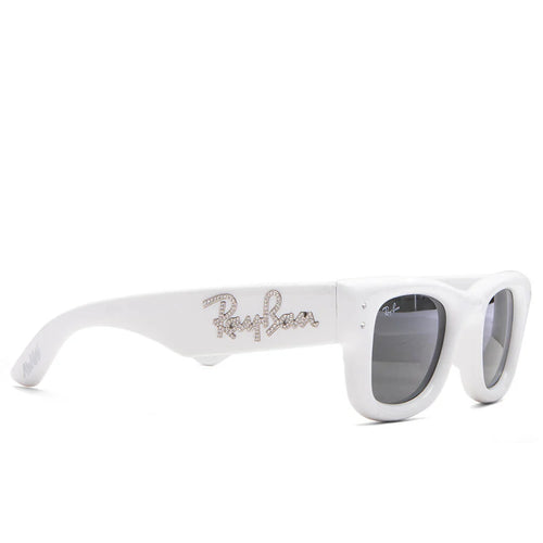 Ray Ban x AAP Rocky Wayfarer Puffer Crystal Edition White Strass
