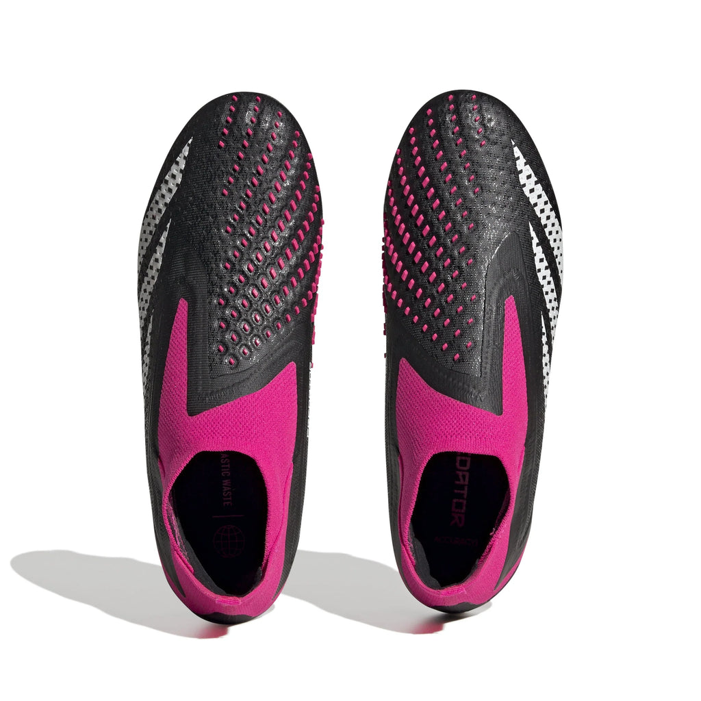 adidas Predator Accuracy FG Firm Ground Soccer Cleats Black White Shock Pink