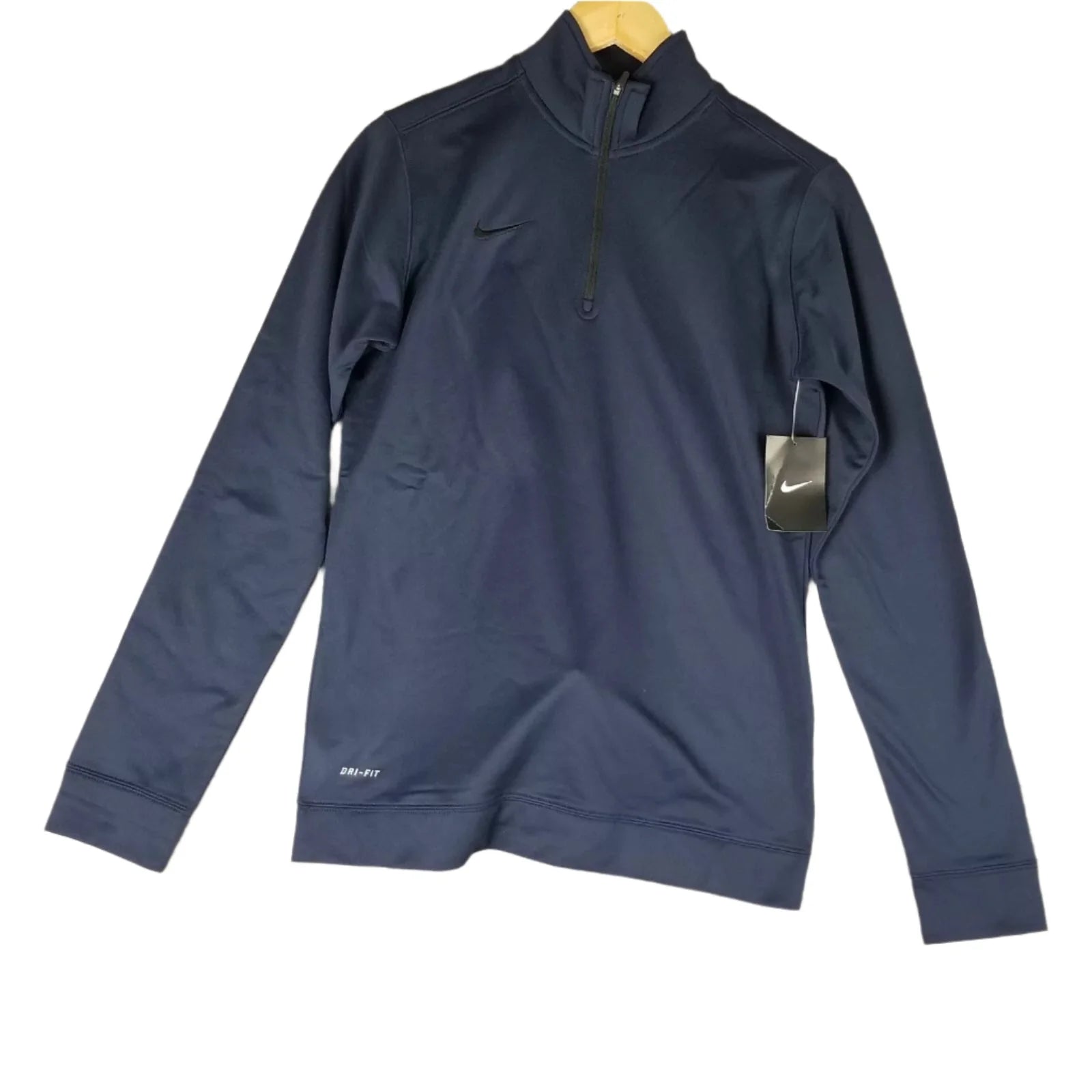 Nike Dri Fit Womens 1 2 Zip Top Navy