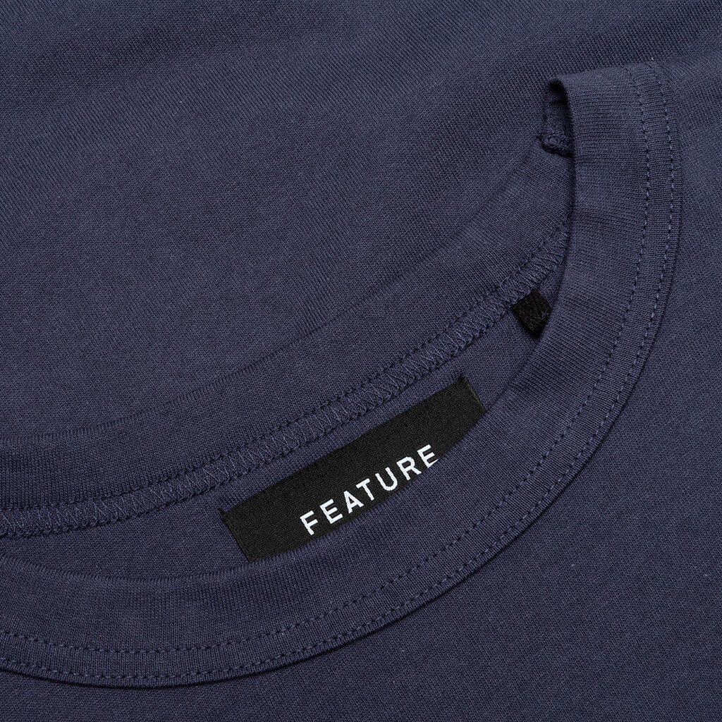 Jersey Braque Pocket Tee Navy