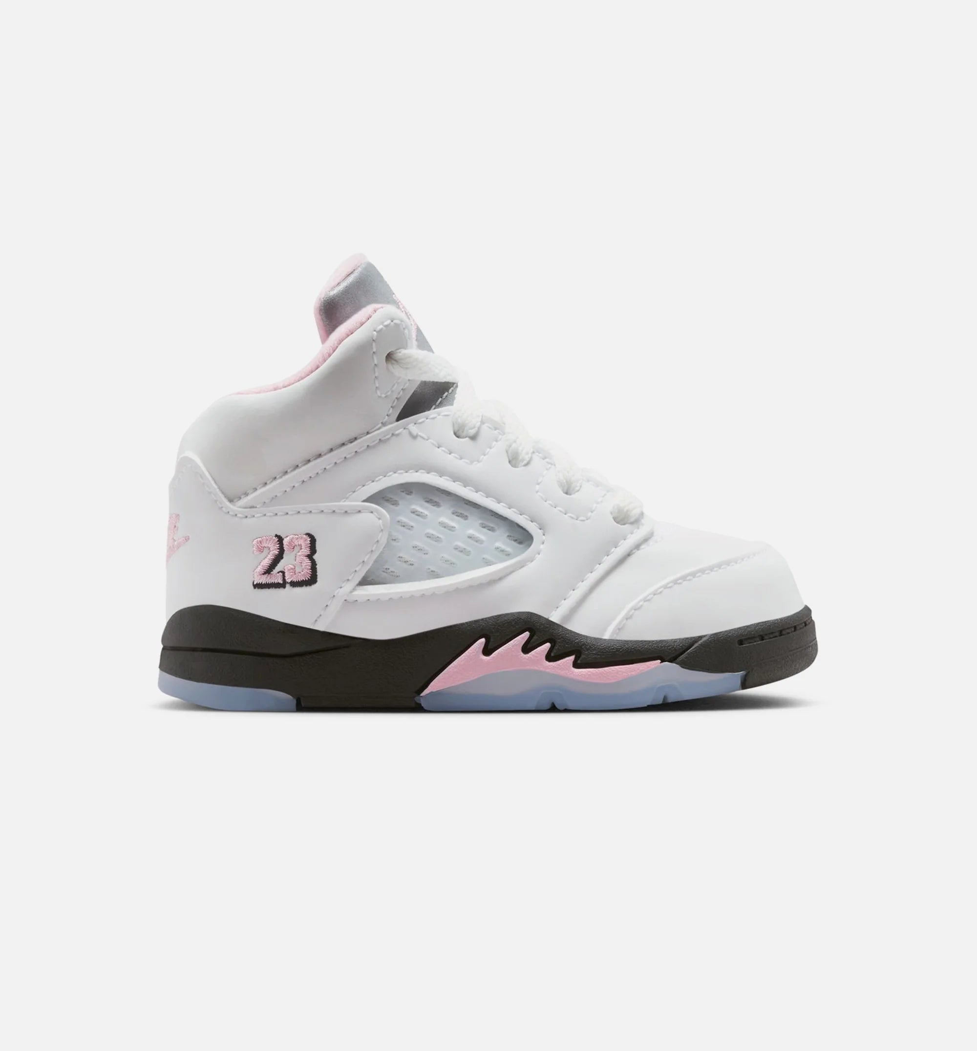 Air Jordan 5 Retro Medium Soft Pink Infant Toddler Lifestyle Shoe White Black Medium Soft Pink Free Shipping