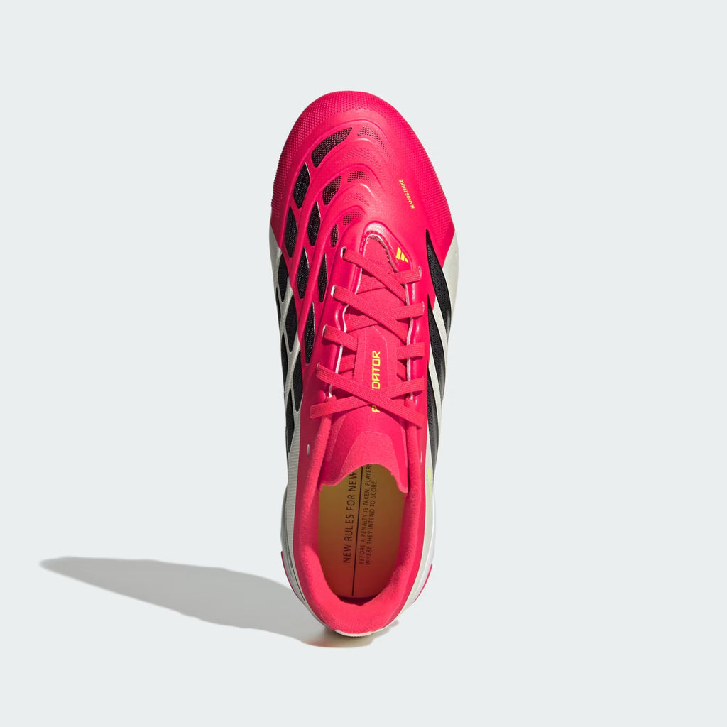 adidas Predator League FG Firm Ground Youth Soccer Cleats Red Black White