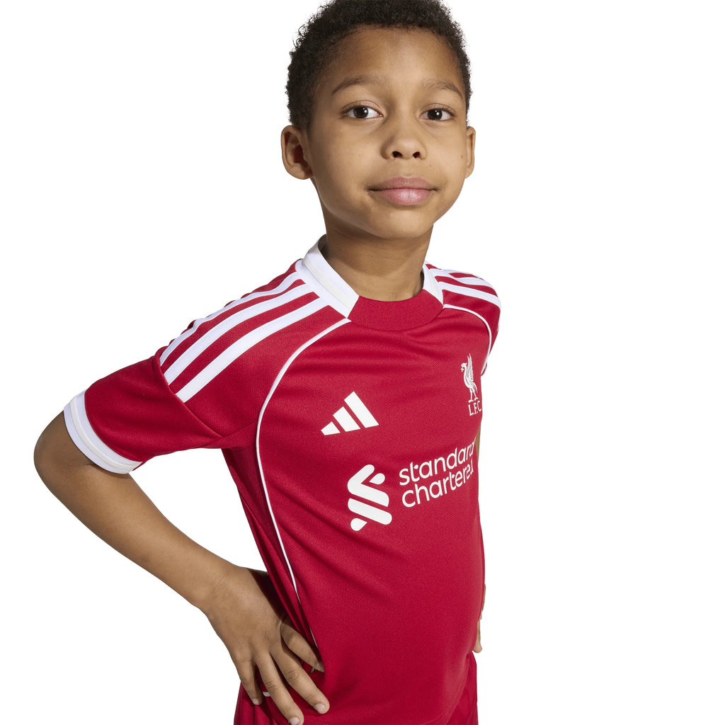 adidas Liverpool FC Home Mini Kit Youth Soccer 25 26 Red