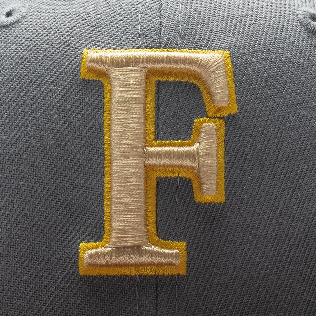 Feature x New Era F Logo Fossils Everywhere 59FIFTY Fitted Gray Brown