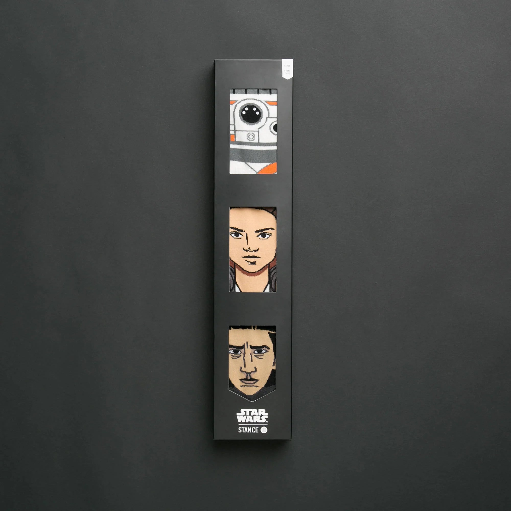 Star Wars the Force Awakens 3 Pack Socks Black