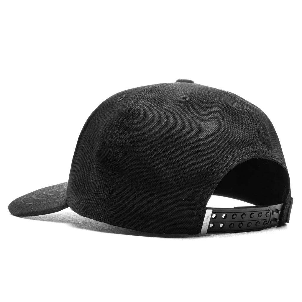 Staggered Amiri Canvas Hat Black White
