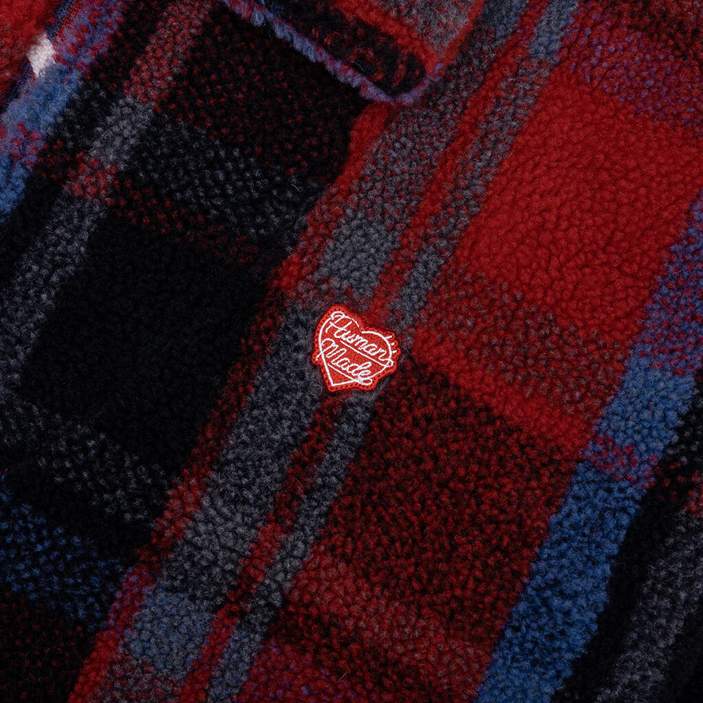 Fleece Pullover Red
