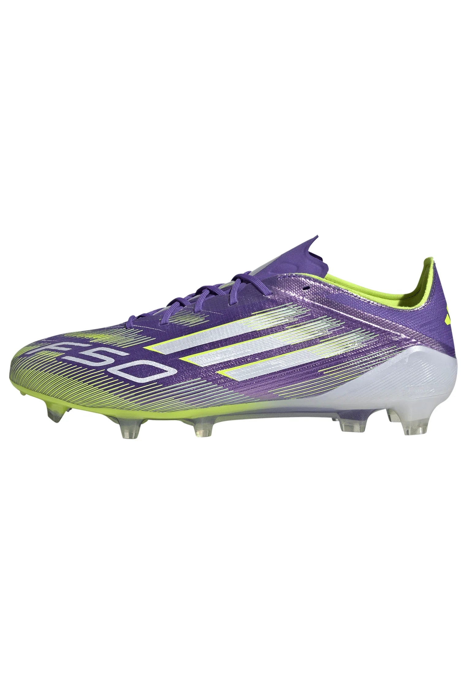 adidas F50 Elite Firm Ground Soccer Cleats Purple White Lemon