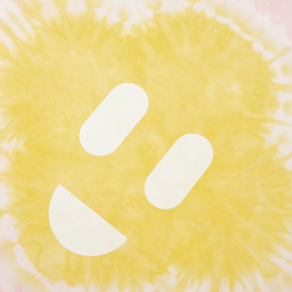Tie Dye Smiley Oversized T Shirt Tie Dye Pink