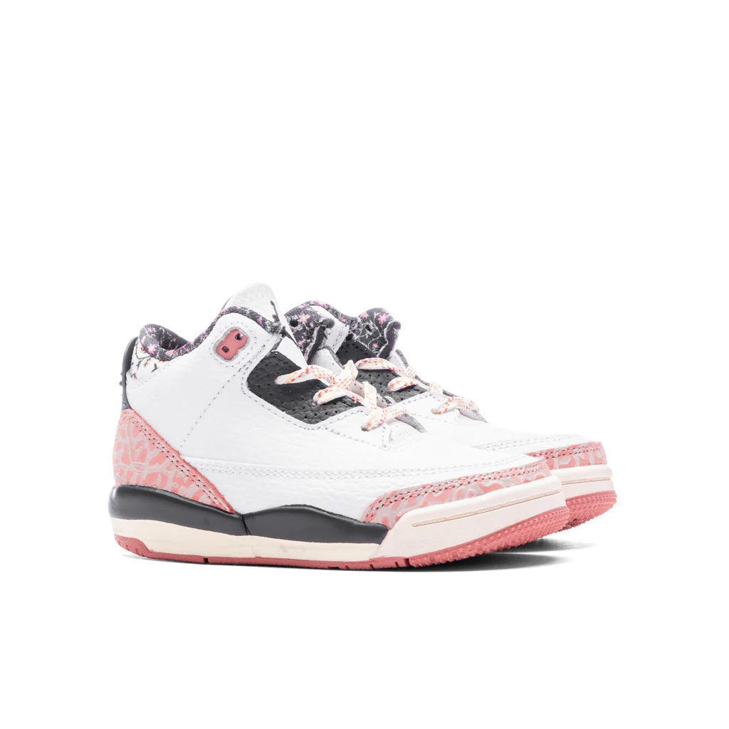 Air Jordan 3 Retro TD Vintage Floral White Anthracite Red Stardust