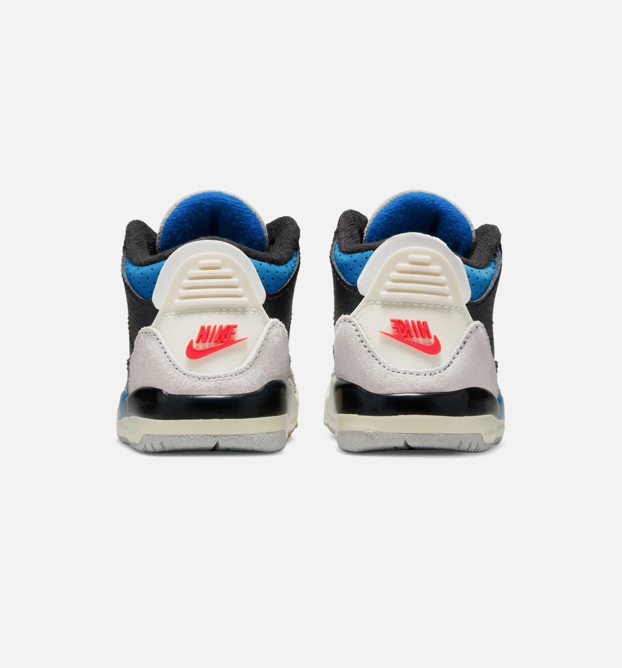 Air Jordan 3 Retro OG Rare Air Infant Toddler Lifestyle Shoe Black Chile Red Neutral Grey